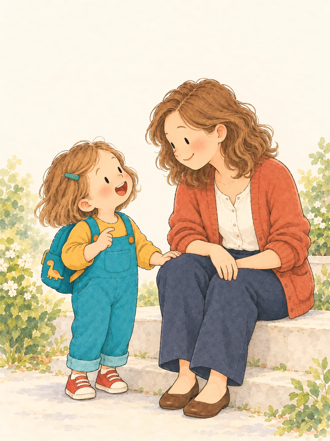 Mom, Do You Miss Me Too? cover with fictional Mom and child characters.
